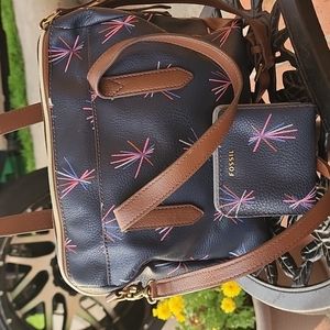 Fossil Rachel Satchel and wallet